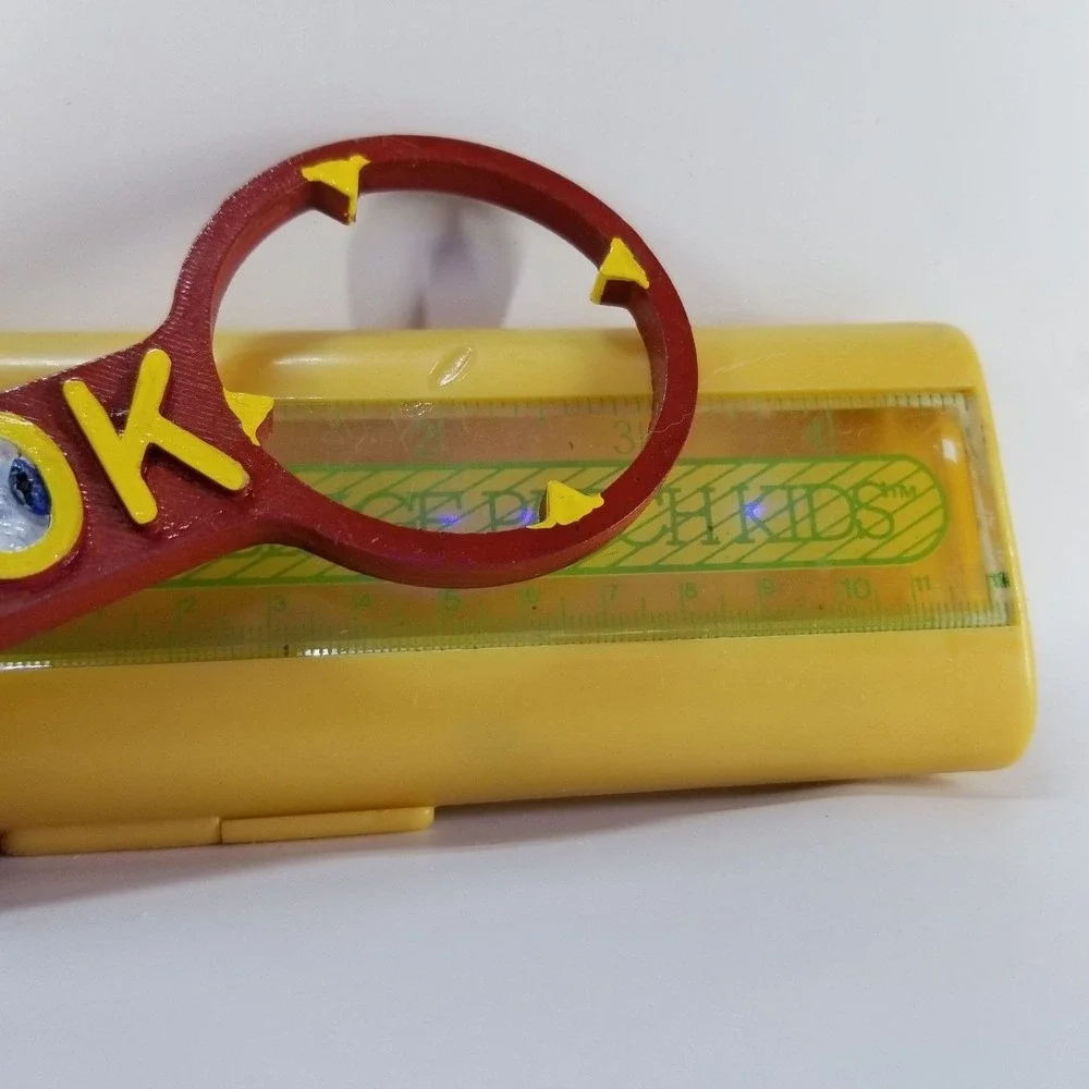 CABBAGE PATCH KIDS Pencil Box Kids OS Yellow Fair Vintage 1983 Ruler
